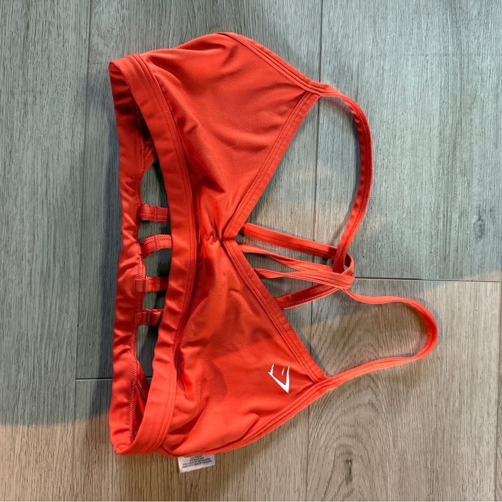 Gymshark Orange Strappy Sports Bra